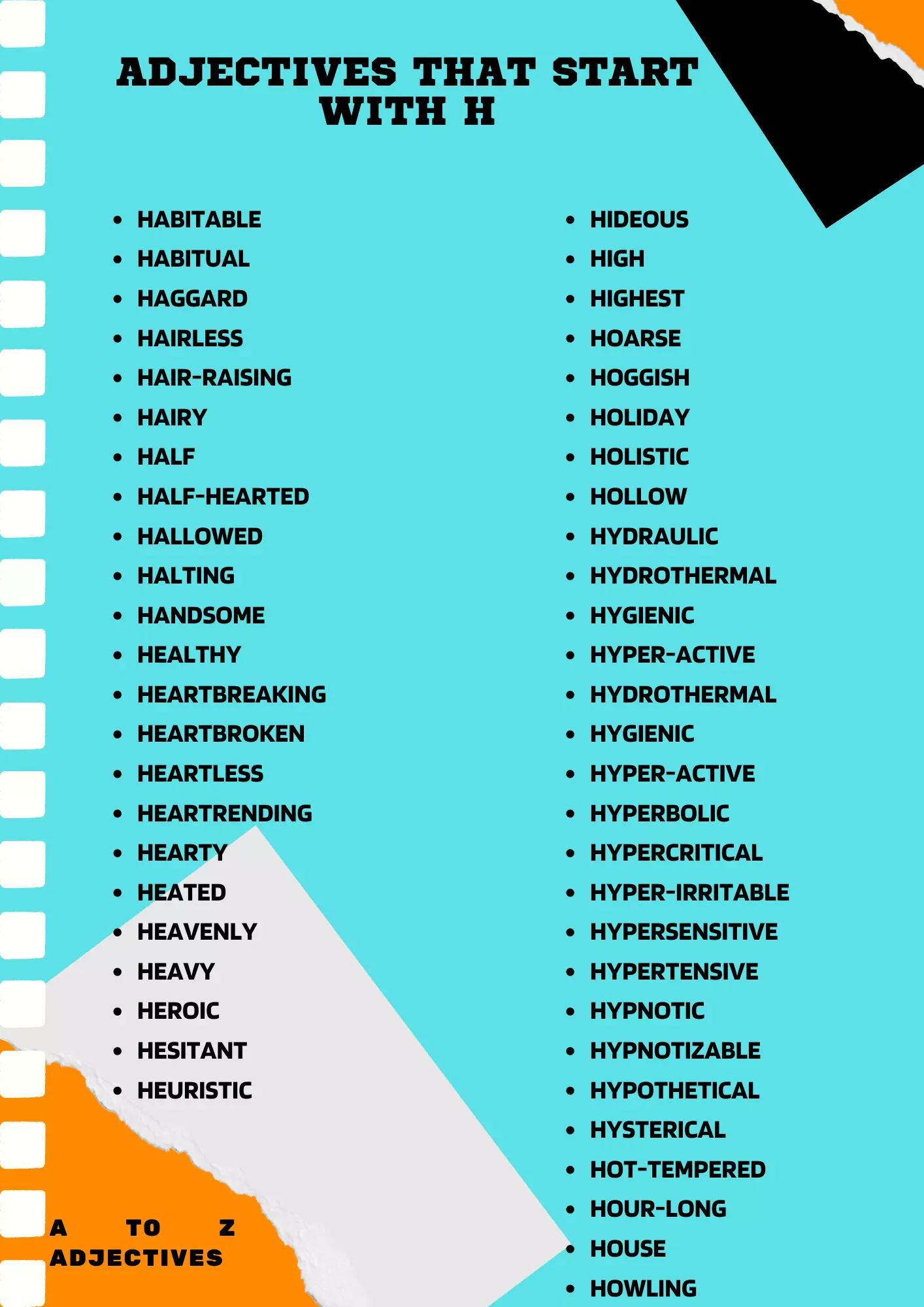 adjectives that start with H