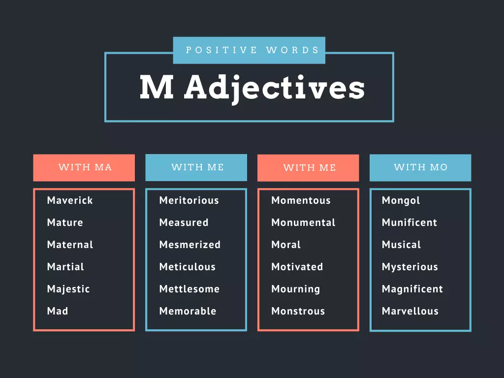 Mean Words That Start With M To Describe Someone