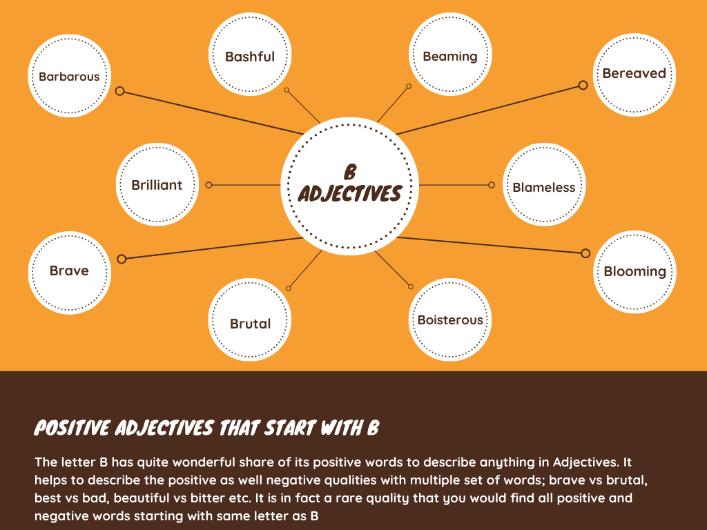 adjectives that start with B to describe a person
