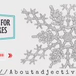 Adjectives for snowflakes