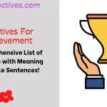 Adjectives for Achievement