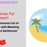 Adjectives for Beach