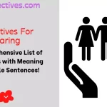 Adjectives for Caring