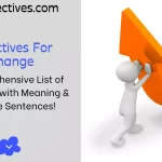 Adjectives for Change