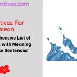 Adjectives for Ocean