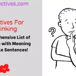 Adjectives for Thinking
