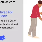 Adjectives for clean