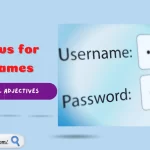 Adjectives for usernames