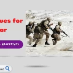 adjectives for war