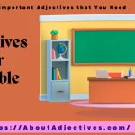 Adjectives For Disable