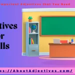 Adjectives For Skills