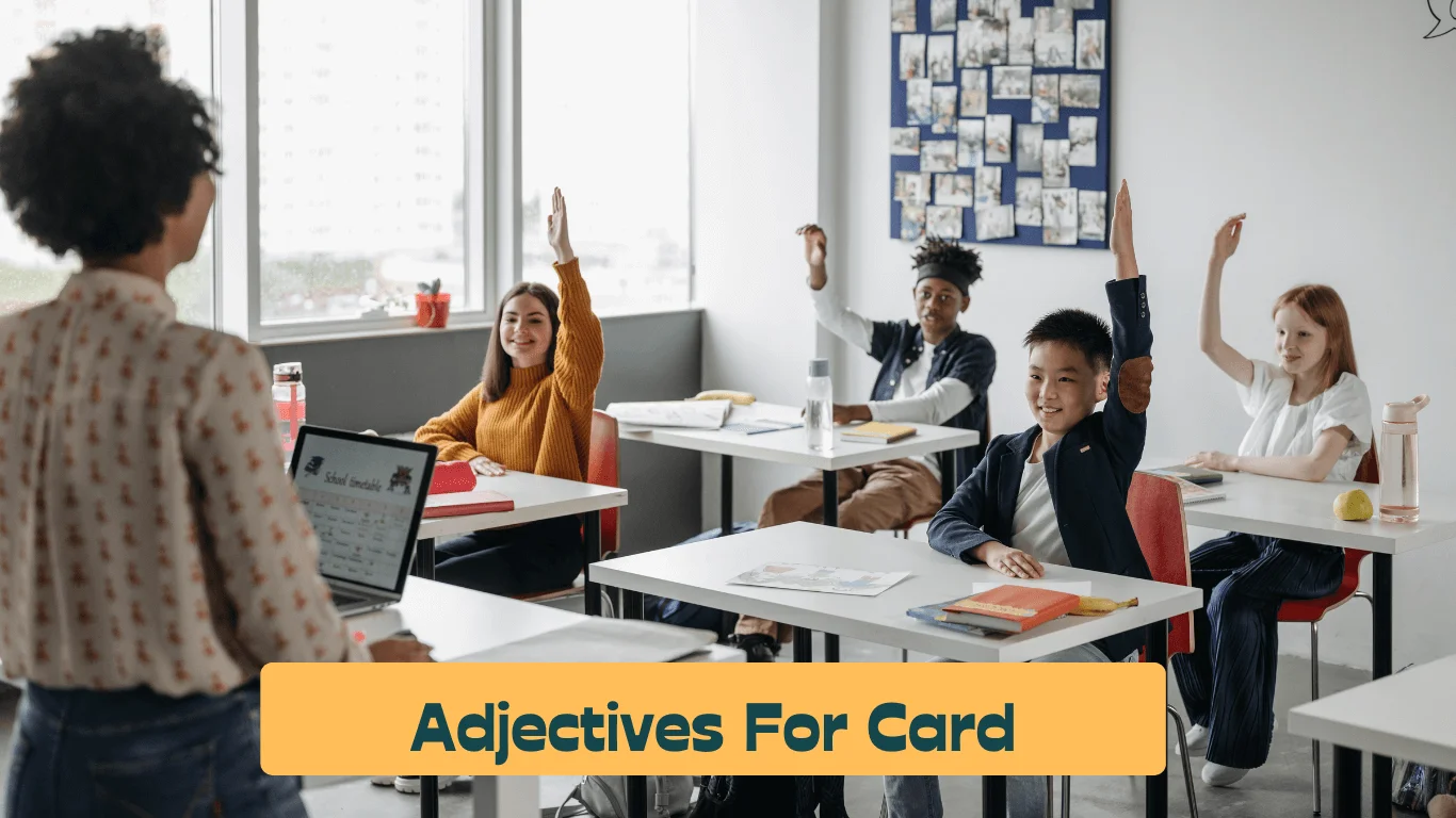 Adjectives for Card
