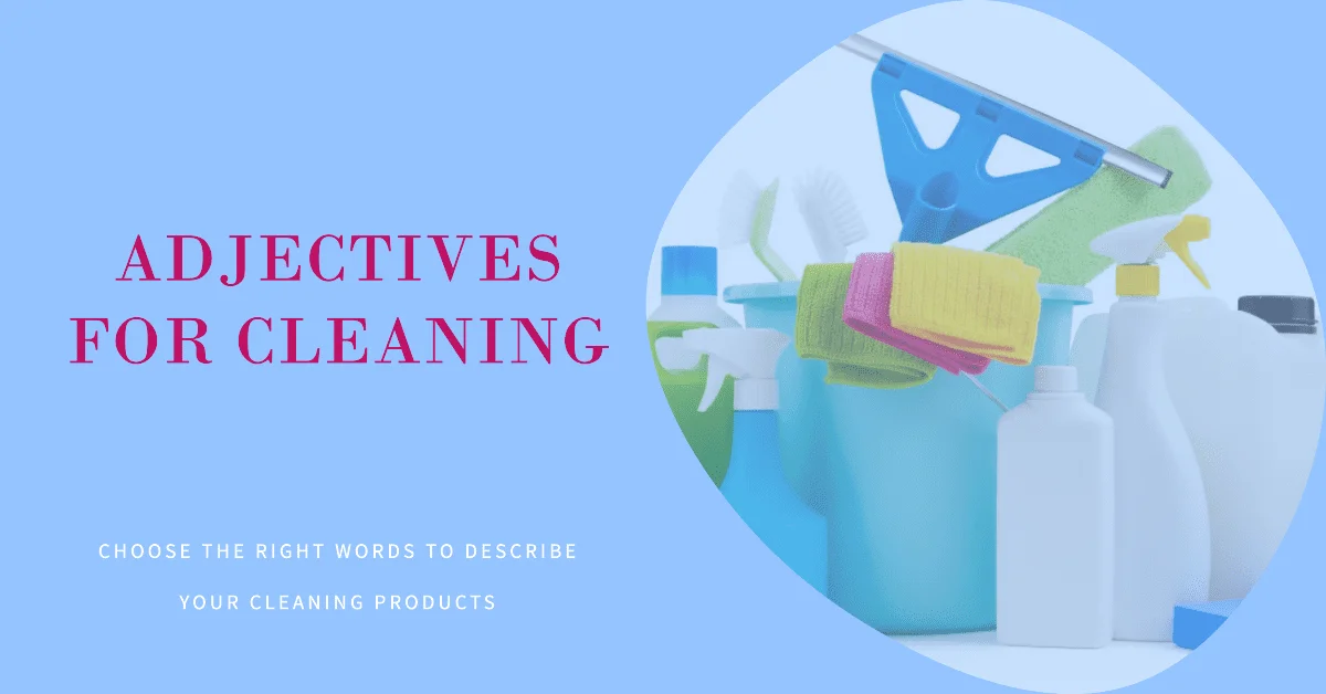 adjectives for cleaning