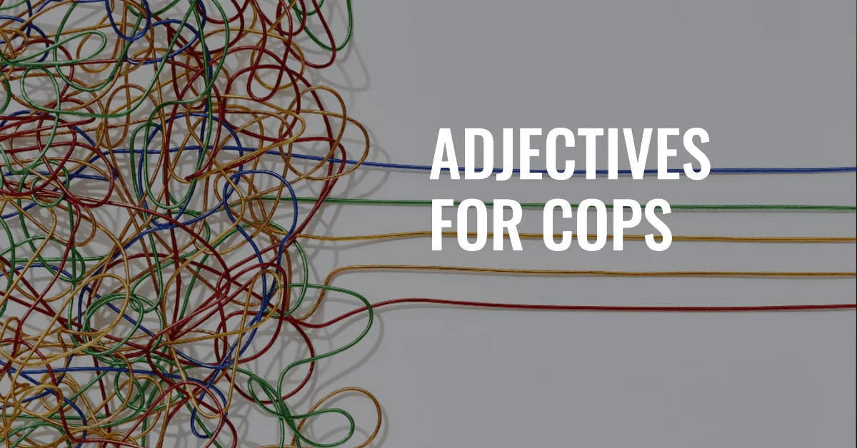 adjectives for cops