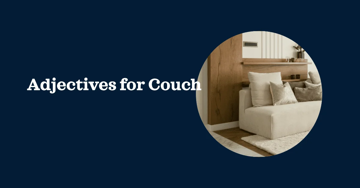 adjectives for couch