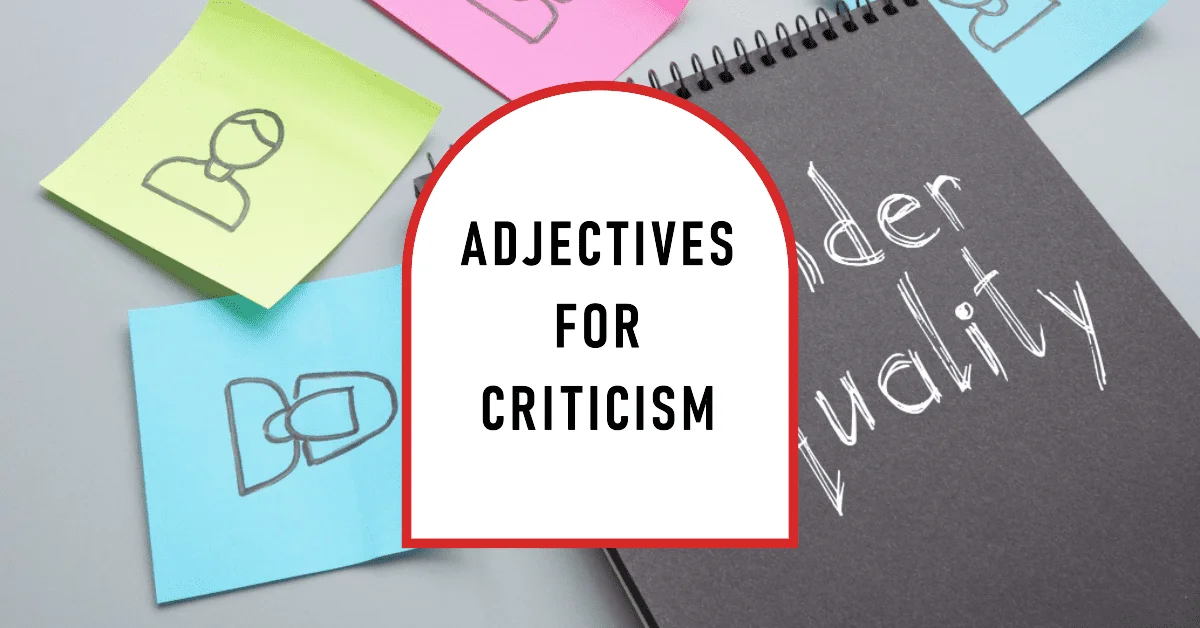 adjectives for crticism