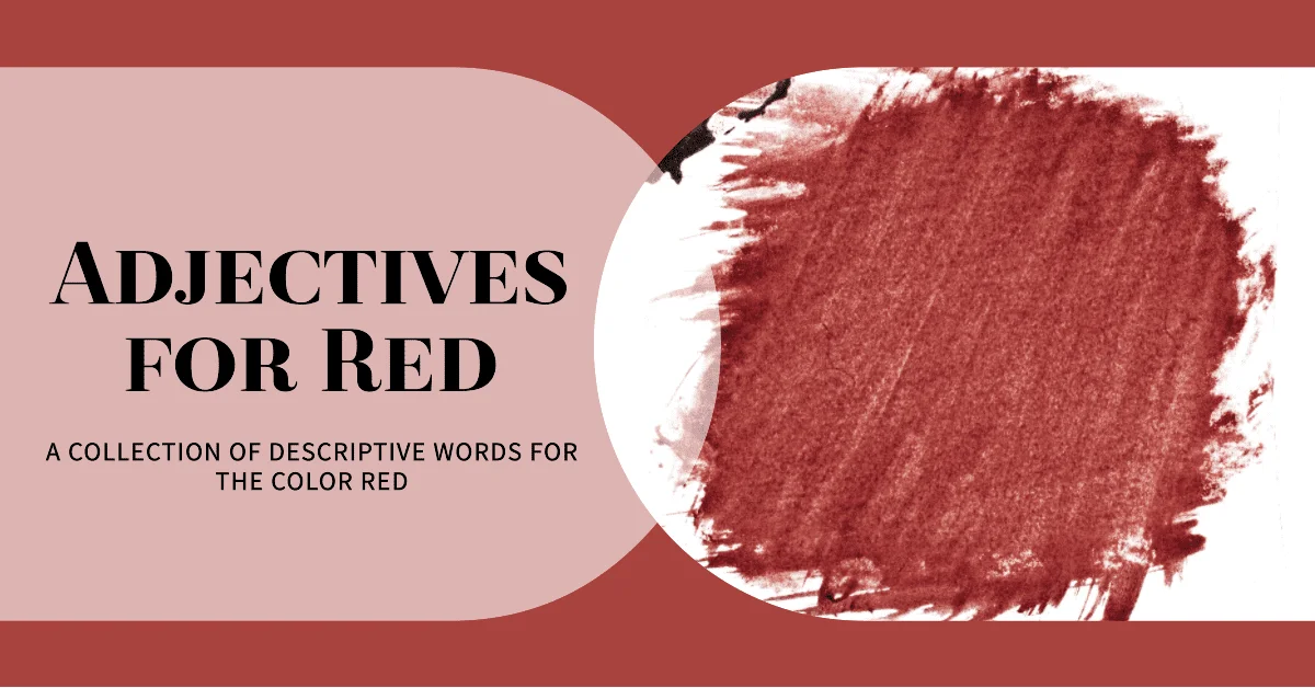 adjectives for red