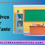 Adjectives For Taste of Food