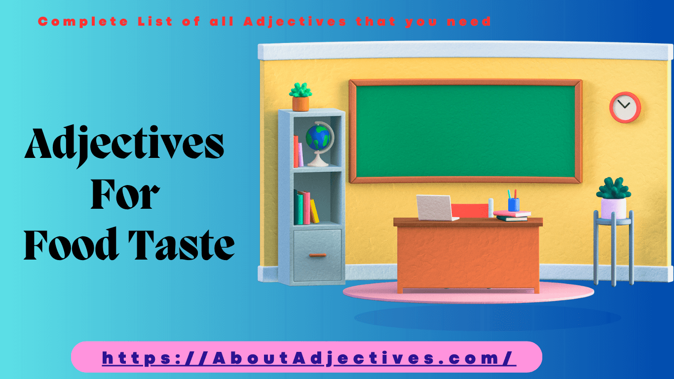 Adjectives For Taste of Food