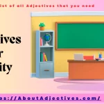 Adjectives For ability