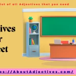 Adjectives For street