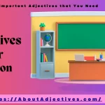 Adjectives for Diction