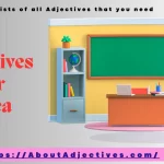 Adjectives For area