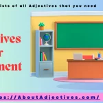 Adjectives For arguments
