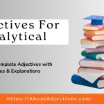 Adjectives for analytical