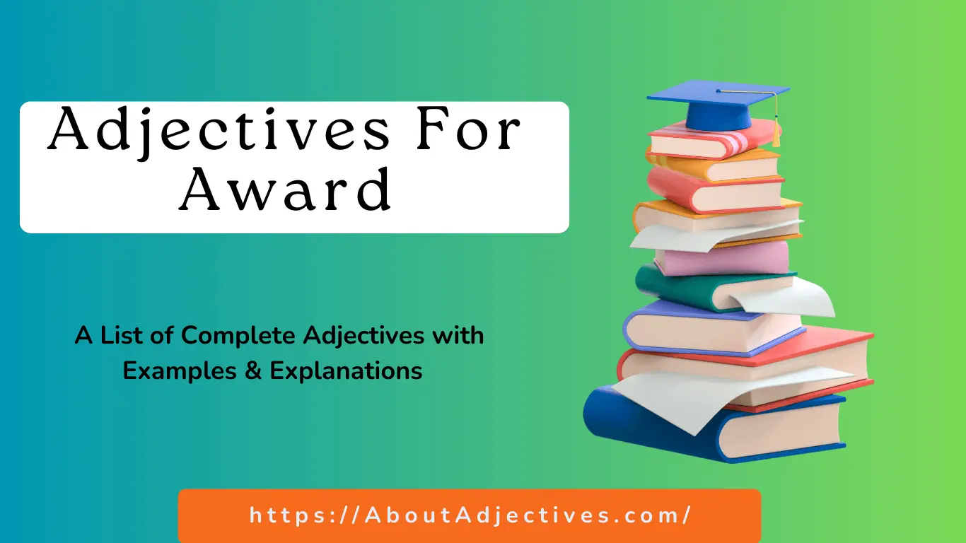 Adjectives for award