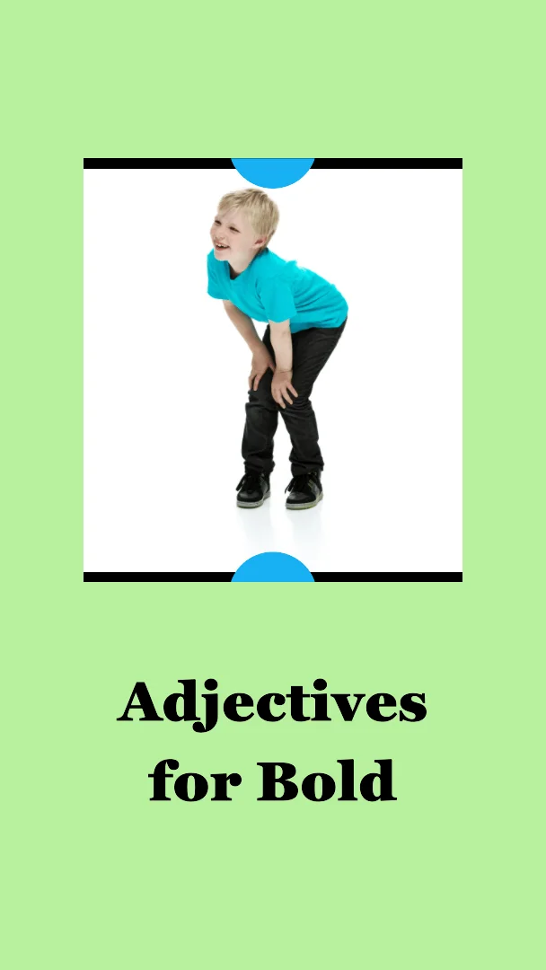 adjectives for bold