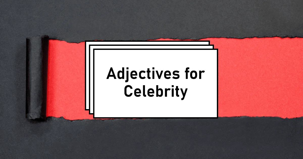 adjectives for celebrity