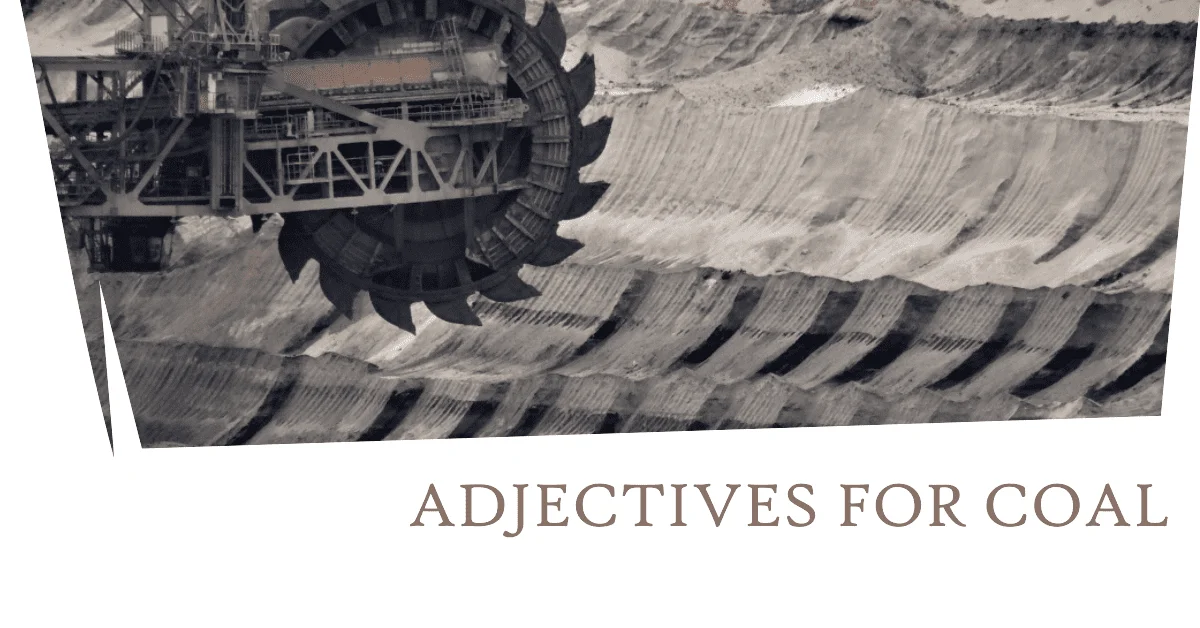 adjectives for coal