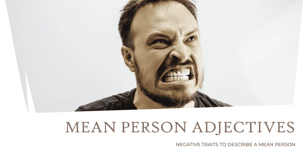 adjectives for mean person