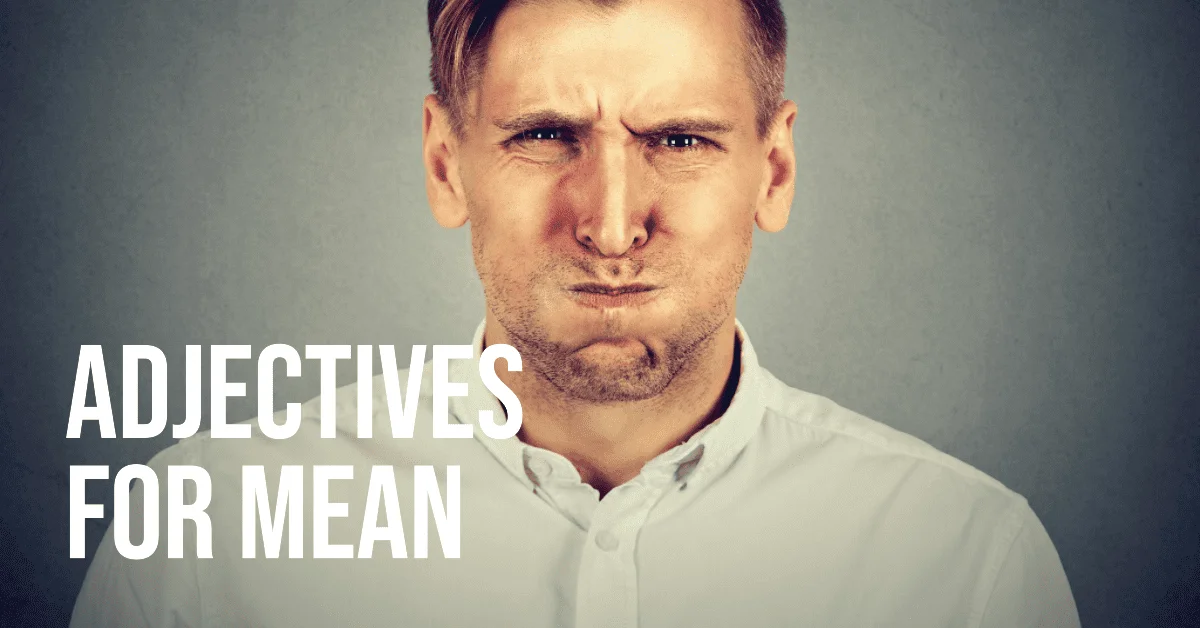 adjectives for mean