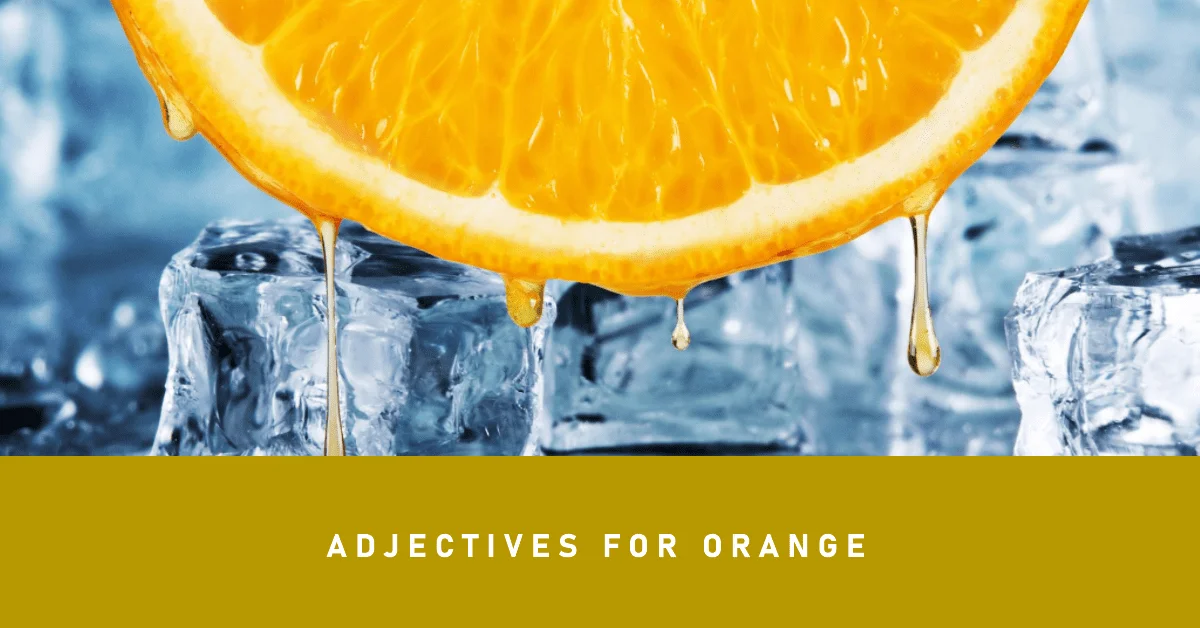 adjectives for orange