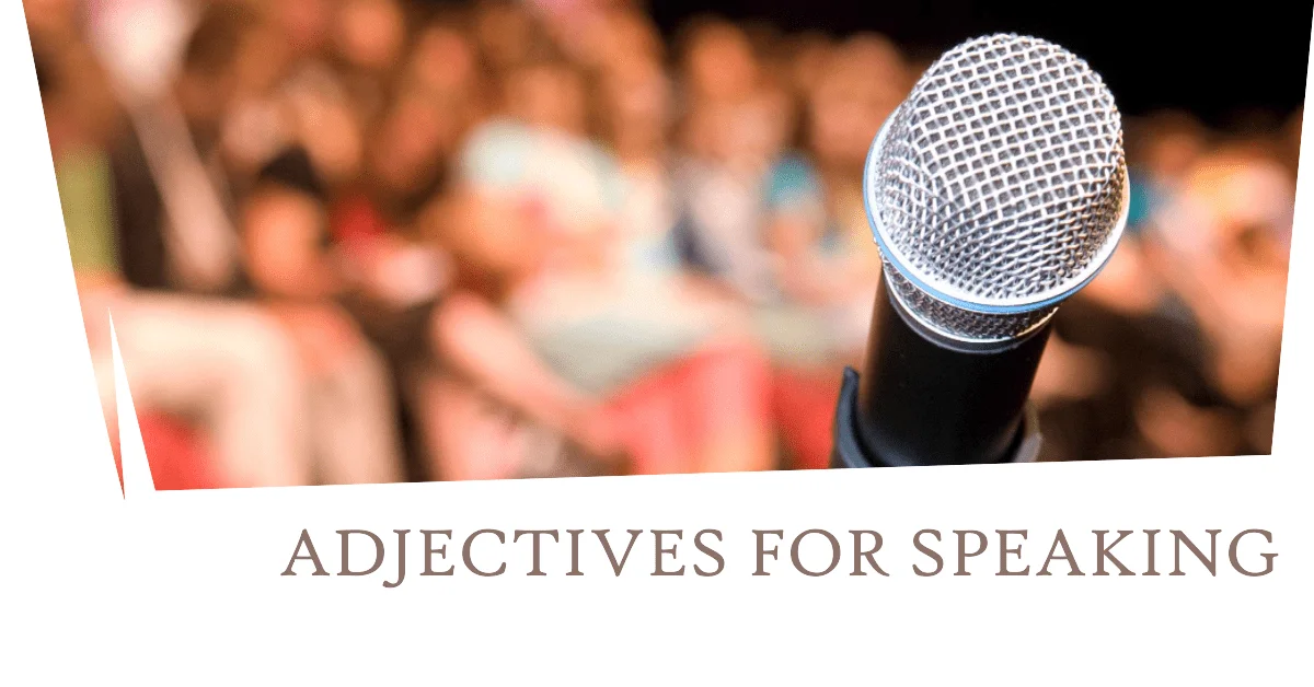 adjectives for speaking