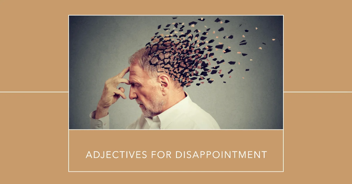 adjectives for disappointment