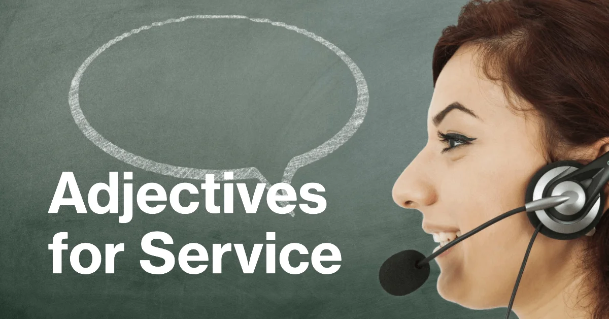 adjectives for service